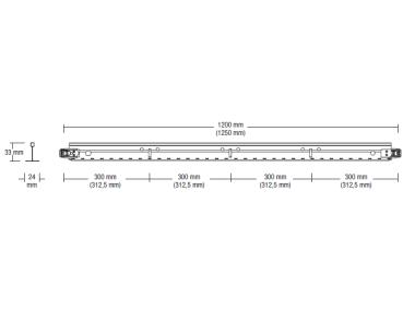 Zdjęcie: Profil poprzeczny 1200 mm - T24x33 GK Ventatec AMF