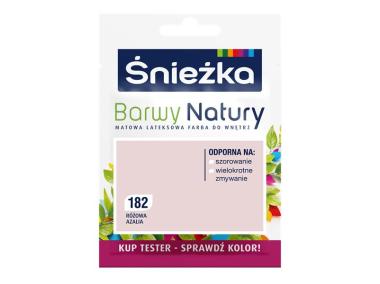 Zdjęcie: Tester koloru Barwy Natury różowa azalia 182 25 ml ŚNIEŻKA