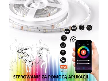 Zdjęcie: Pasek WiFi 5 m 4000K+RGB IP65 music Tuya POLUX