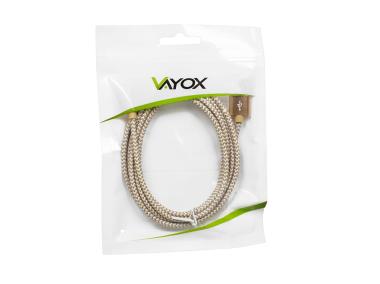 Zdjęcie: Kabel USB - micro USB gold 2 m VA0192 VAYOX