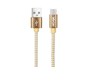 Zdjęcie: Kabel USB - micro USB gold 2 m VA0192 VAYOX