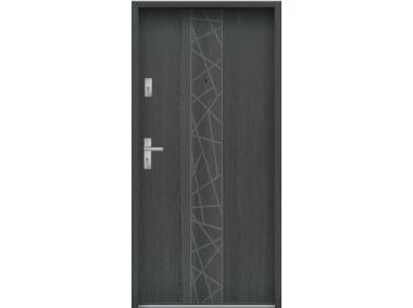 Zdjęcie: Drzwi wejściowe do mieszkań Bastion N-53 Grafit 90 cm prawe OSP KR CENTER