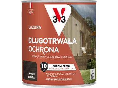 Zdjęcie: Lazura długotrwała ochrona Antracyt 0,75L V33