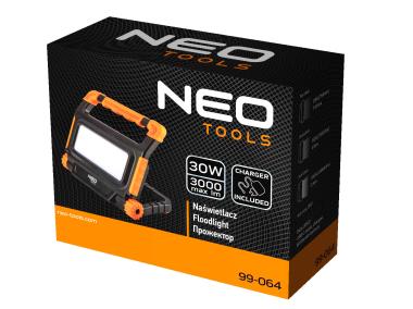 Zdjęcie: Naświetlacz akumulatorowy 3000 lm SMD LED NEO