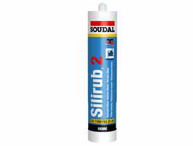 Silikon neutralny Silirub 2  - 300 ml RAL 9001 SOUDAL