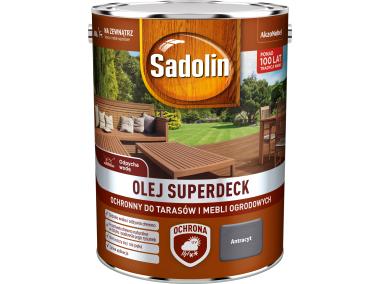 Zdjęcie: Olej Superdeck antracyt 5 L SADOLIN