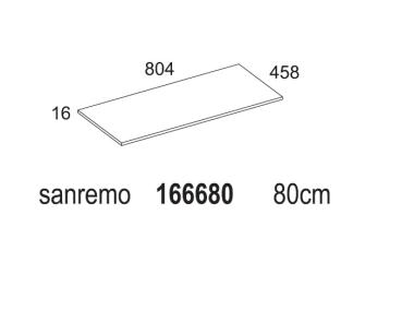 Zdjęcie: Blat naszafkowy Sanremo 80 cm D4702 ELITA