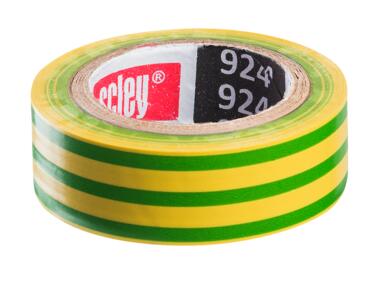 Zdjęcie: Taśma izolacyjna 19 mm  -10 m żółto-zielona SCLEY