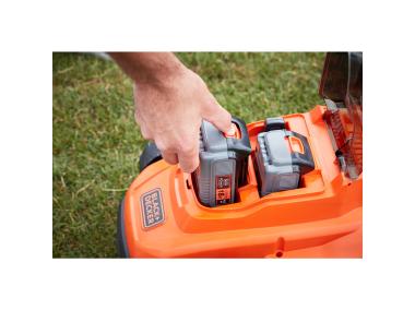 Zdjęcie: Kosiarka 2x 18V, 33cm z 4Ah baterią i 2A ładowarką BLACK&DECKER