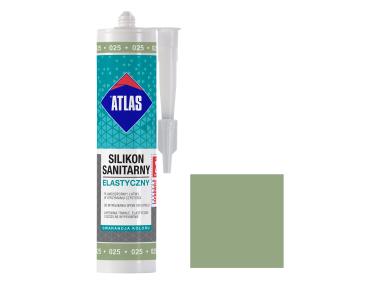 Zdjęcie: Silikon sanitarny elastyczny 025 jasnozielony 280 ml ATLAS