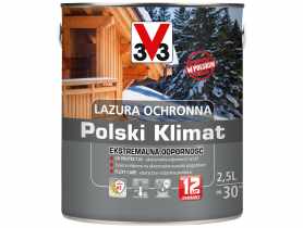 Lazura ochronna Polski Klimat Ekstremalna Odporność Tek 2,5 L V33