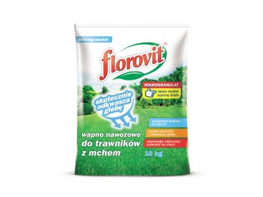 Zdjęcie: Wapno do trawników z mchem worek 10 kg FLOROVIT