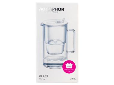 Zdjęcie: Dzbanek Glass 2,5 L + wkład Maxfor + mg biały AQUAPHOR