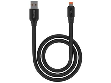 Zdjęcie: Kabel USB - lightning 120W 3A 1 m fast line czarny VA0120 VAYOX