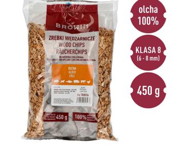 Zdjęcie: Zrębki do wędzenia, grillowania olcha 450 g BROWIN