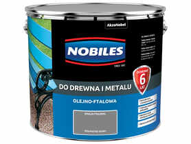 Farba ftalowa do drewna i metalu Ftalonal 10 L szary NOBILES