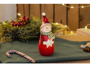 Zdjęcie: Figurka Mikołaj z welurową czapką 6x5,5x13 cm ALTOMDESIGN