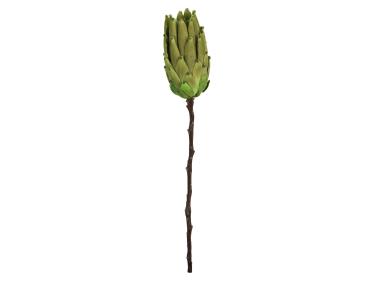 Zdjęcie: Sztuczna roślina gałązka protea 52 cm zielony UNIGLOB