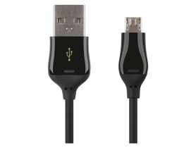Kabel USB 2.0, wtyk A - micro B, ładowanie Quick Charge, transmisja danych, 1 m, czarny EMOS