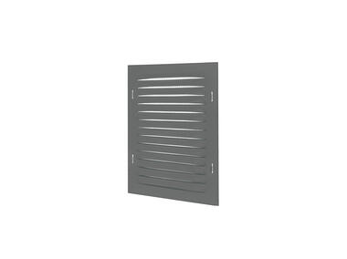 Zdjęcie: Osłona metalowa skośna 165x230mm z siatką szara VENTS