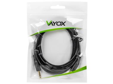 Zdjęcie: Kabel JACK 3,5 mm wtyk - Jack 3,5 mm wtyk 3m (LB0026) VA0164-3 VAYOX