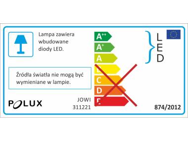 Zdjęcie: Lampa LED Jowi 9 W czarna POLUX