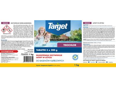 Zdjęcie: Tabletki do dezynfekcji wody basenowej Triochlor 1 kg TARGET