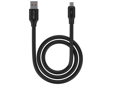 Zdjęcie: Kabel USB - micro USB 120W 3A 1 m fast line czarny VA0107 VAYOX