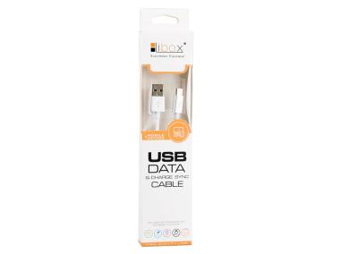 Zdjęcie: Kabel wtyk USB - wtyk micro USB 1 m 2A hq LB0096 LIBOX