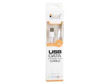 Zdjęcie: Kabel wtyk USB - wtyk micro USB 1m 2A hq LB0096 LIBOX