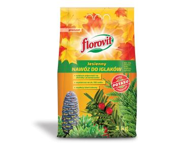 Zdjęcie: Nawóz jesienny do iglaków worek 3 kg FLOROVIT