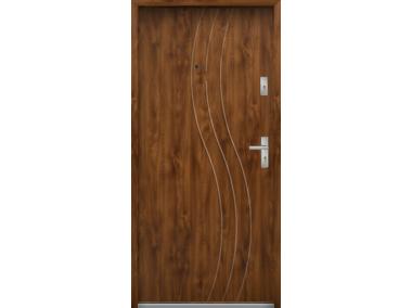Zdjęcie: Drzwi wejściowe do mieszkań Bastion N-07 Dąb złoty 80 cm lewe ODO KR CENTER
