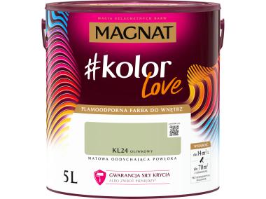 Zdjęcie: Farba plamoodporna kolorLove KL24 oliwkowy 5 L MAGNAT