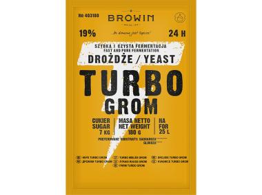 Zdjęcie: Drożdże gorzelnicze Turbo Browin 24 h - 180g BROWIN