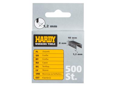 Zdjęcie: Zszywki 10x8x1,2 mm - 500 szt. HARDY