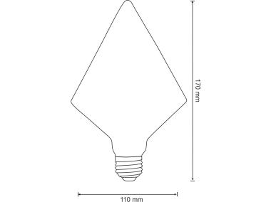 Zdjęcie: Żarówka dekoracyjna Vintage Z110 E27 4 W amber POLUX