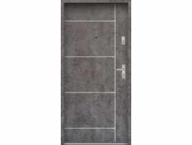 Drzwi wejściowe do mieszkań Bastion A-65 Beton ołówkowy 80 cm lewe ODO KR CENTER