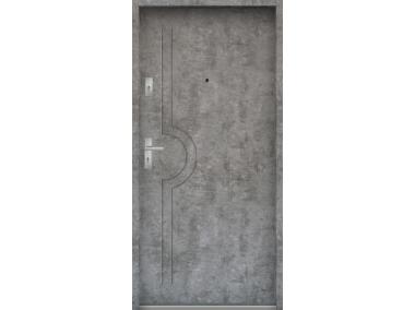 Zdjęcie: Drzwi wejściowe do mieszkań Bastion N-03 Beton srebrny 80 cm prawe OSP KR CENTER