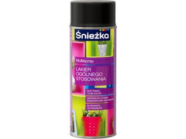 Zdjęcie: Spray uniwersalny Multi czarny mat 400 ml ŚNIEŻKA