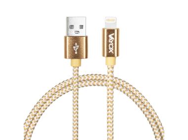 Zdjęcie: Kabel USB - Lightning gold 2 m VA0185 VAYOX