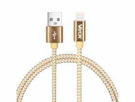 Kabel USB - Lightning gold 2 m VA0185 VAYOX