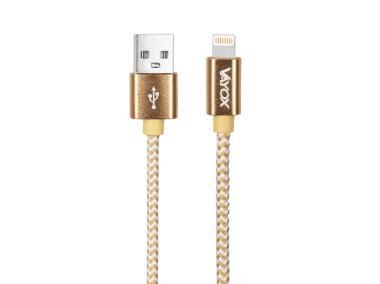 Zdjęcie: Kabel USB - Lightning gold 2 m VA0185 VAYOX