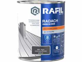 Farba dachowa szary grafitowy RAL7024 0,75 L półmat RADACH