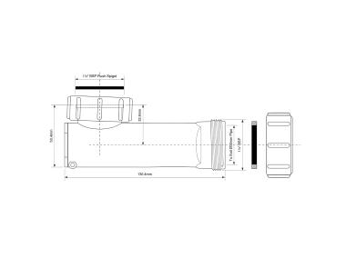 Zdjęcie: Syfon umywalkowy 1.1/4x32 mm z membraną silikonową i rewizją MCALPINE