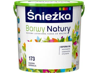 Zdjęcie: Farba Barwy Natury biały 173 2,5L ŚNIEŻKA