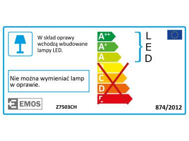 Zdjęcie: Lampa biurkowa LED Glory czarna, champagne EMOS