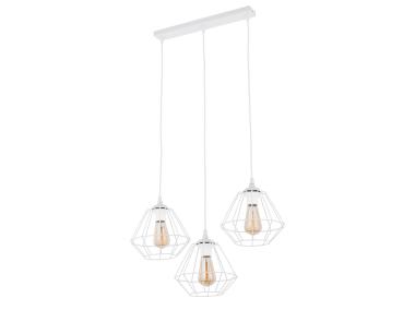 Zdjęcie: Lampa wisząca Diamond 3 x E27 biała listwa 4303 TK LIGHTING