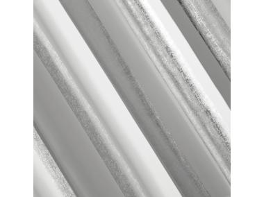Zdjęcie: Zasłona Sofia 140x250 cm biało-srebrna na przelotkach EUROFIRANY