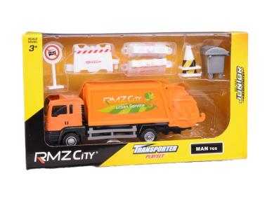 Zdjęcie: Model metalowy City 1:64 Man Śmieciarka Playset RMZ