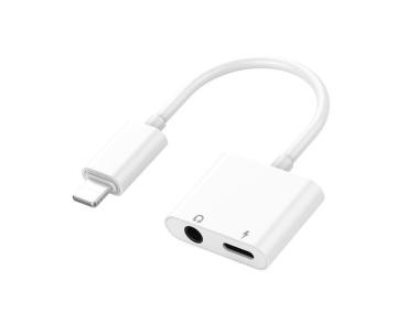 Zdjęcie: Adapter Lightning 2w1 Port ładowania + słuchawki 3,5 mm VA0002 VAYOX